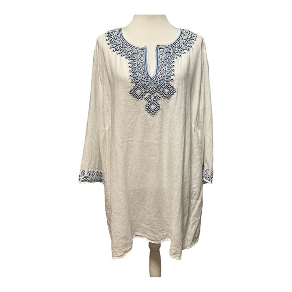 J. Jill Love Linen Tunic Top Size 3X - Picture 2 of 11